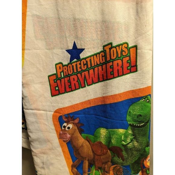 Toy Story Twin Flat Sheet Disney Pixar Protecting Toys Everywhere Movie … - Picture 3 of 8
